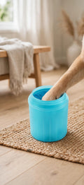 NORDTASS Pet Paw LERA dog paw cleaner cup in blue – gentle silicone bristle paw wash for dogs
